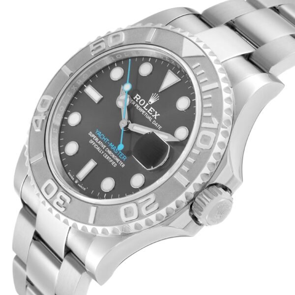 Rolex Yachtmaster Steel Platinum Bezel Mens Watch 126622 Box Card