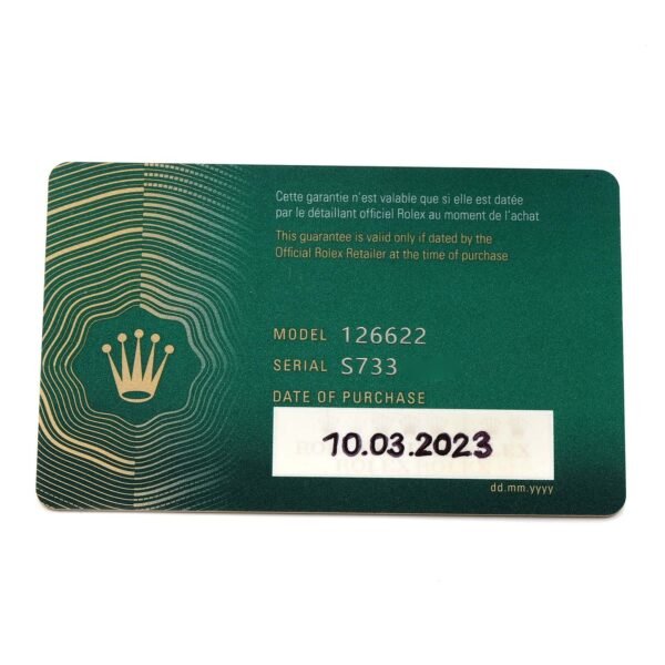 Rolex Yachtmaster Steel Platinum Bezel Mens Watch 126622 Box Card