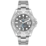Rolex Yachtmaster Steel Platinum Bezel Rhodium Dial Mens Watch 126622