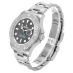 Rolex Yachtmaster Steel Platinum Bezel Rhodium Dial Mens Watch 126622