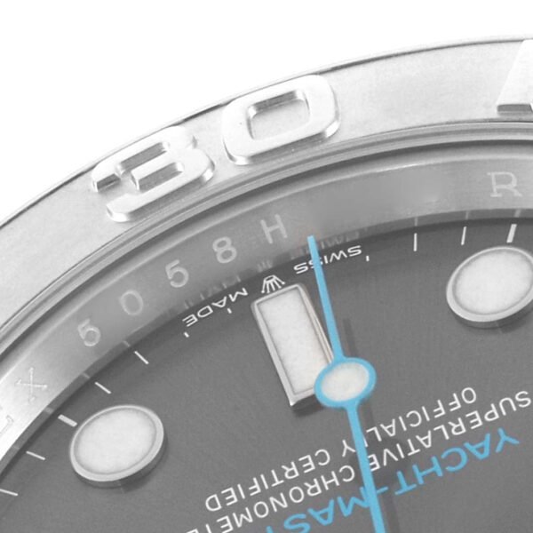 Rolex Yachtmaster Steel Platinum Bezel Rhodium Dial Mens Watch 126622 Box Card