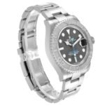 Rolex Yachtmaster Steel Platinum Bezel Rhodium Dial Mens Watch 126622 Box Card