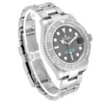 Rolex Yachtmaster Steel Platinum Bezel Slate Dial Mens Watch 126622