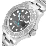 Rolex Yachtmaster Steel Platinum Bezel Slate Dial Mens Watch 126622