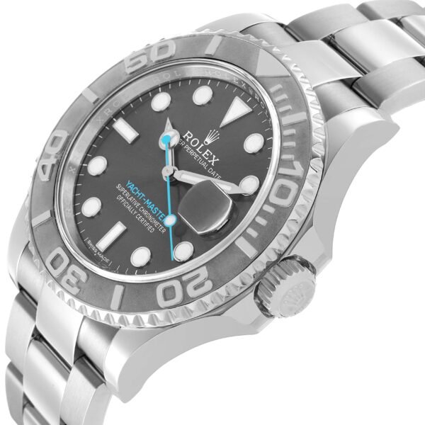 Rolex Yachtmaster Steel Platinum Rhodium Dial Mens Watch 116622