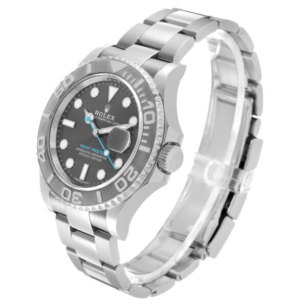 Rolex Yachtmaster Steel Platinum Rhodium Dial Mens Watch 116622