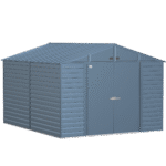 Arrow Select Steel Storage Shed, 10x12, Blue Grey