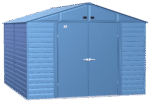 Arrow Select Steel Storage Shed, 10x14, Blue Grey