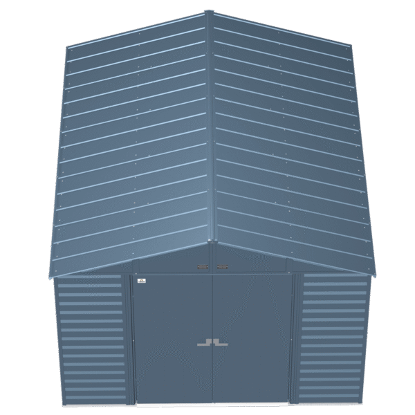 Arrow Select Steel Storage Shed, 10x12, Blue Grey