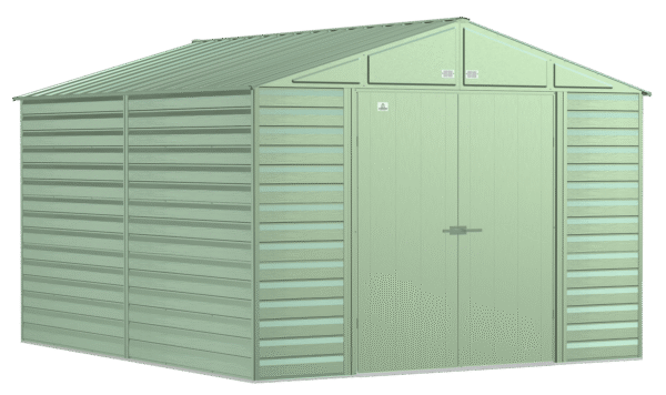 Arrow Select Steel Storage Shed, 10x14, Blue Grey