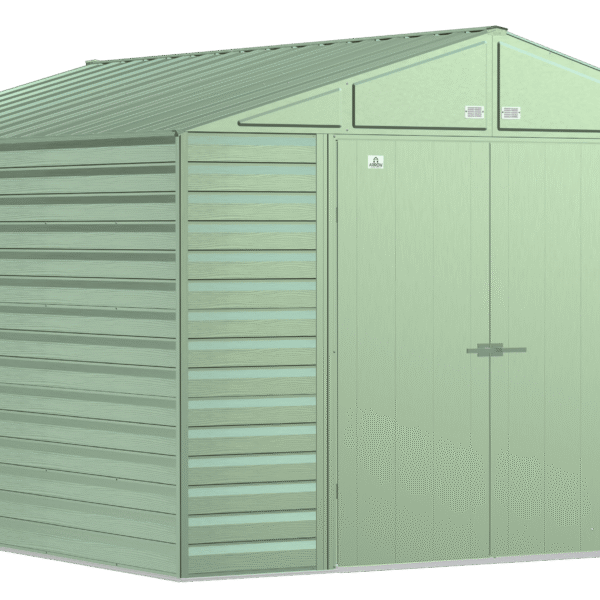 Arrow Select Steel Storage Shed, 10x8, Blue Grey