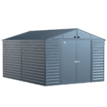 Arrow Select Steel Storage Shed, 10x14, Blue Grey