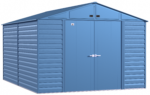 Arrow Select Steel Storage Shed, Peak, Blue Grey