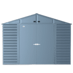 Arrow Select Steel Storage Shed, 10x14, Blue Grey