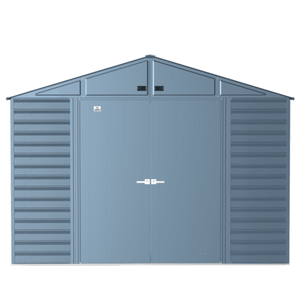 Arrow Select Steel Storage Shed, 10x14, Blue Grey