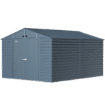 Arrow Select Steel Storage Shed, 10x14, Blue Grey