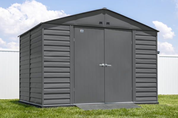 Arrow Select Steel Storage Shed, 10x12, Blue Grey