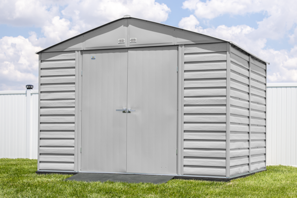 Arrow Select Steel Storage Shed, 10x12, Blue Grey