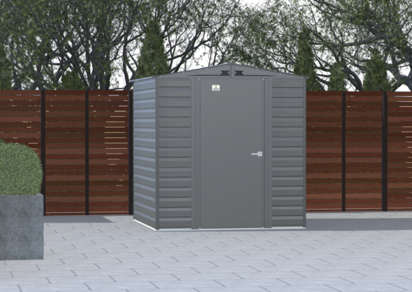 Arrow Select 6 x 7 x 7 ft Grey Shed