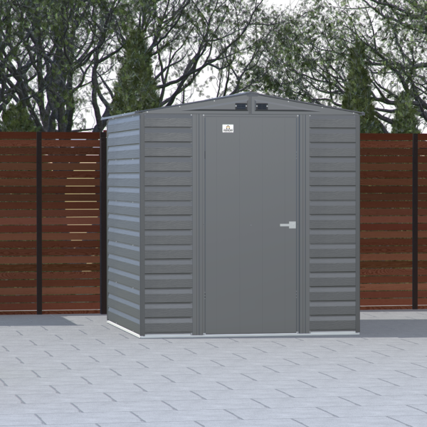 Arrow Select 6 x 7 x 7 ft Grey Shed