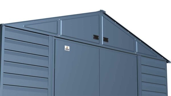 Arrow Select Steel Storage Shed, 10x8, Blue Grey