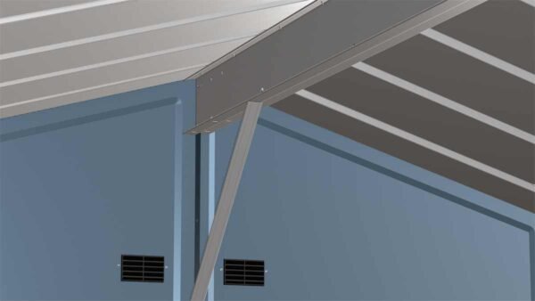 Arrow Select Steel Storage Shed, 10x14, Blue Grey