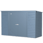 Arrow Select Steel Storage Shed, 10x4, Blue Grey