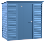 Arrow Select Steel Storage Shed, 10x8, Blue Grey