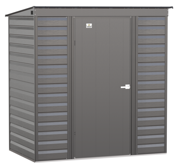 Arrow Select Steel Storage Shed, 6x4, Blue Grey
