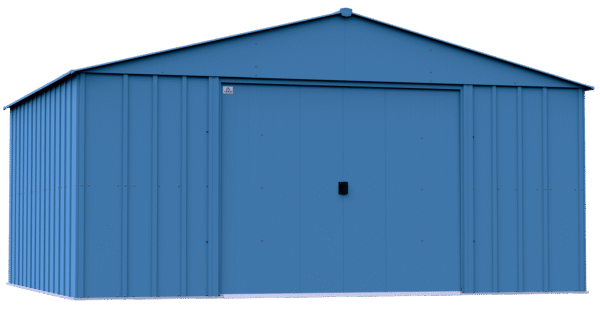 Arrow Classic 14 x 12 x 7 ft Blue Grey Steel Storage Shed