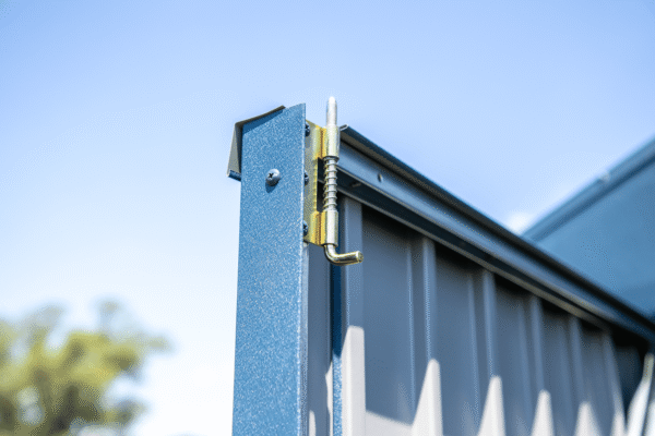 Arrow Elite 14 x 16 x 8 ft Blue Grey Steel Storage Shed