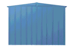 Arrow Classic Steel Storage Shed, 8x7, Blue Grey