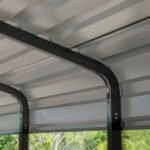 Arrow 10 x 15 x 9 ft Eggshell Carport