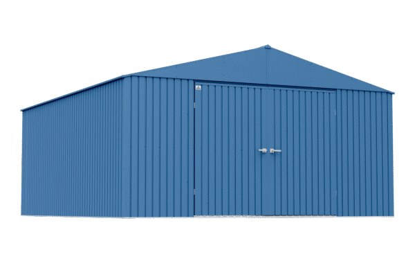 Arrow Elite 14 x 16 x 8 ft Blue Grey Steel Storage Shed