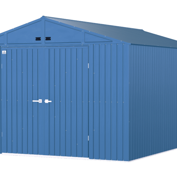 Arrow Elite 10 x 14 x 8 ft Blue Grey Steel Storage Shed