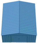 Arrow Classic Metal Shed, 14 x 17, Blue Grey