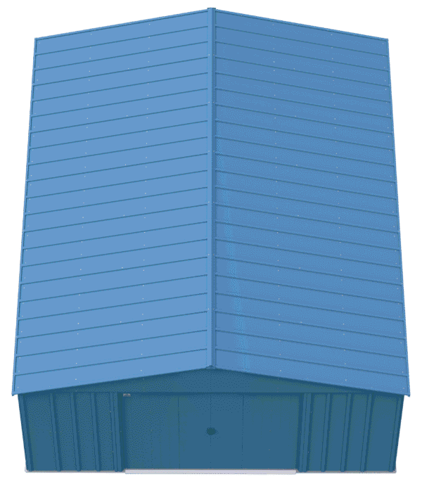 Arrow Classic Metal Shed, 14 x 17, Blue Grey