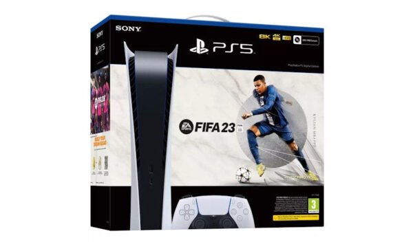 Sony PlayStation 5 PS5 Digital Edition EA SPORTS FIFA 23 Console Bundle (UK Plug) 9453697