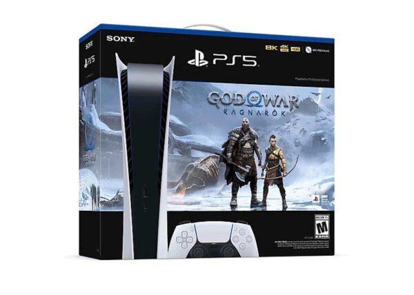 Sony PlayStation 5 PS5 Digital Edition God of War Ragnarök (US Plug) Console Bundle 1000033246