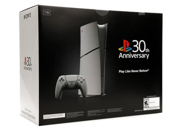Sony PlayStation 5 PS5 Slim Digital Edition 30th Anniversary Limited Edition Bundle (US Plug)