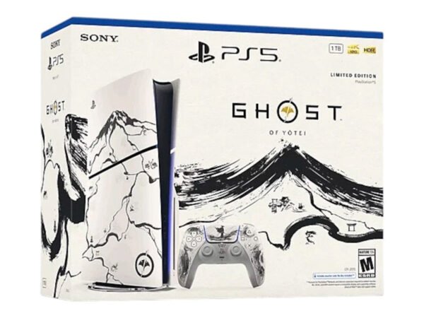 Sony PlayStation 5 PS5 Slim Ultra HD Ghost of Yotei Black Limited Edition Bundle (US Plug)