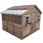 12 ft. W x 12 ft. D Cedar Wood Sunshed Garden Shed