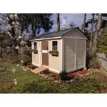 12 ft. W x 8 ft. D Cabana Cedar Wood Garden Shed