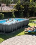 Intex Ultra Frame Rectangular Above Ground Swimming Pool Set
