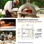 Fontana Forni Mangiafuoco Wood-Fired Pizza Oven – Stainless – FTMF-S