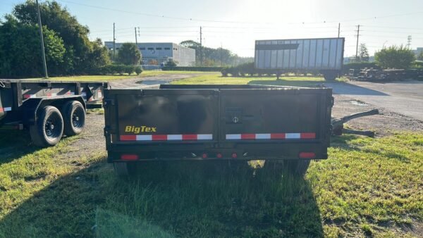 14 Foot Big Tex Low Profile with Spreader Gate Black Dump Trailer (14LD-14BK)
