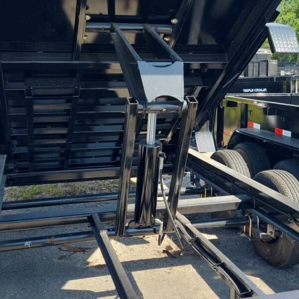 14 Foot Big Tex Heavy Duty Low Profile with Spreader Gate Black Dump Trailer (14LP-14BK6-P3)