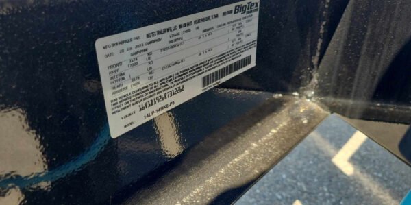 14 Foot Big Tex Heavy Duty Low Profile with Spreader Gate Black Dump Trailer (14LP-14BK6-P3)