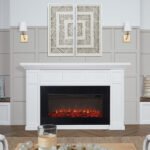 Real Flame Alcott 75″ Landscape Electric Fireplace