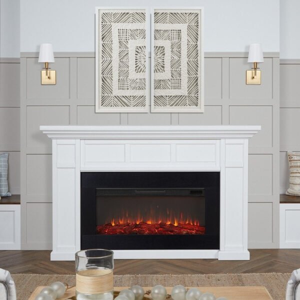 Real Flame Alcott 75″ Landscape Electric Fireplace